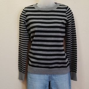 Express crew neck, striped sweater
